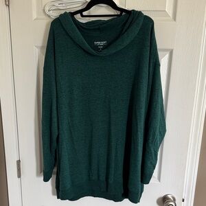 Torrid Cowl Neck Super Soft Oversized Green Sweater